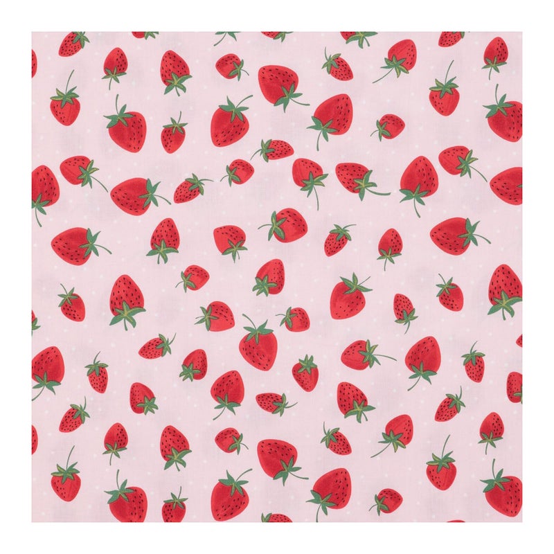 Hobby Lobby Strawberries Dots Apparel Fabric 1 Yard Printed Sewing Lightweight Precut Fabric for Sewing Clothes Homeware Other Accessories - Image 2