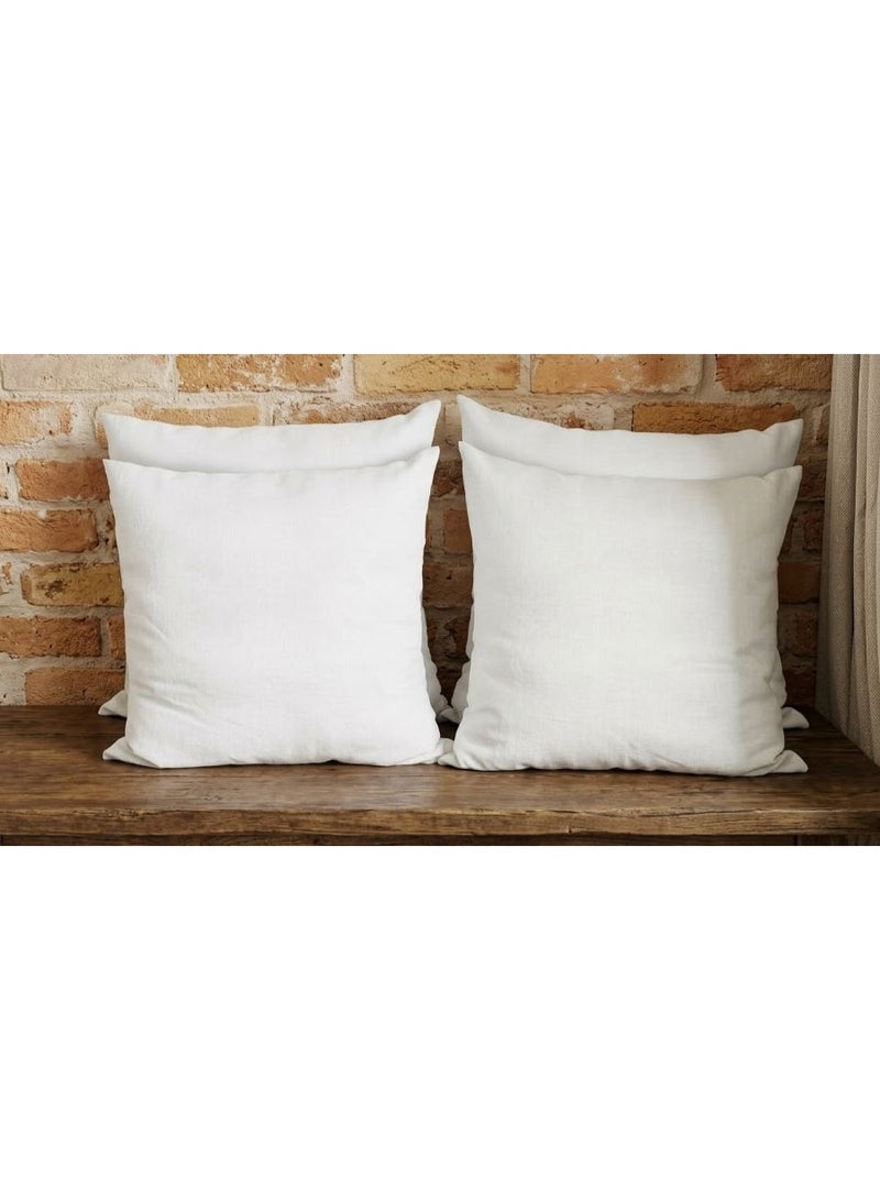 ريشا هوم 45x45cm Non-Woven Cushion Inner Pillow | 350g Fluffy Polyester Fiber Filling | 420g Decorative Cushion Insert for Sofa, Bed, Couch & Home Decor - Image 1