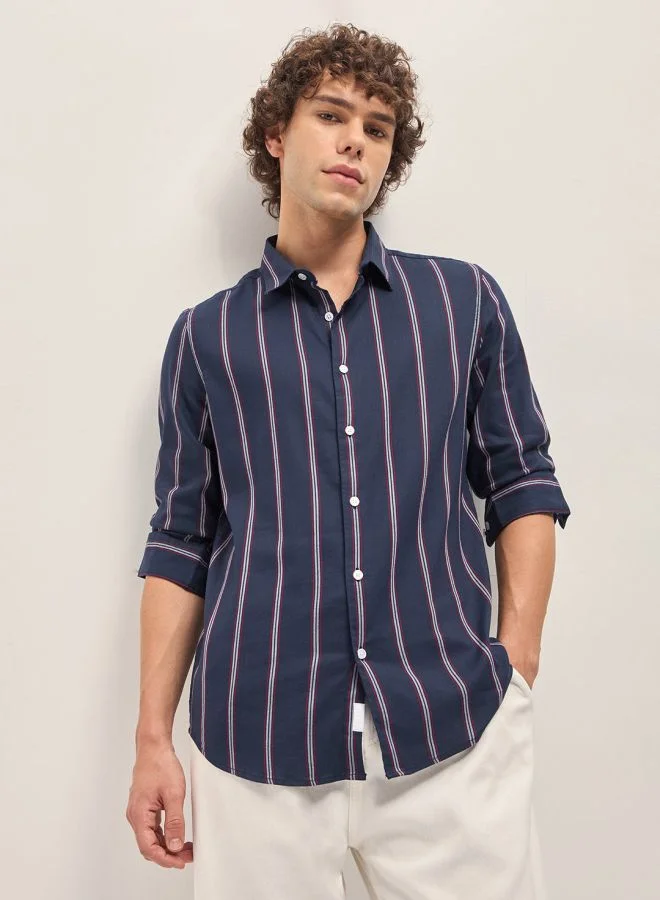 THE BEAR HOUSE Men's Shirt for Casual and Formal Wear | Classic Button-Down Style for Office, Daily Use, Travel, Events & All-Season Outfits | Versatile & Stylish Wardrobe Essential for Every Occasion