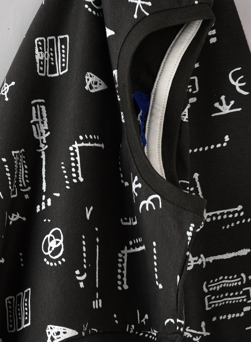JAM Boys Black Long Sleeve Graphic T-Shirt  - Image 4