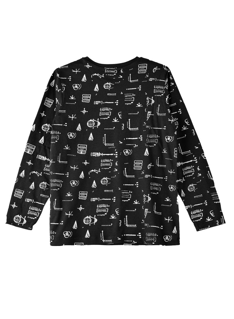 JAM Boys Black Long Sleeve Graphic T-Shirt  - Image 2