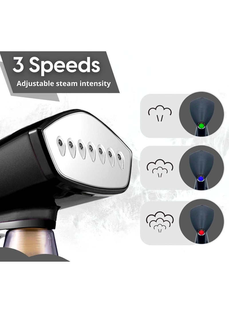 Chase Up Clothes Steamer, 1640-Watt Steamer for Clothes, Fast Heat-Up Steam Iron with 260ML Large Detachable Water Tank, Lightweight Travel Steamer, Travel Iron for Fabrics and Clothes (HY-168) - Image 4