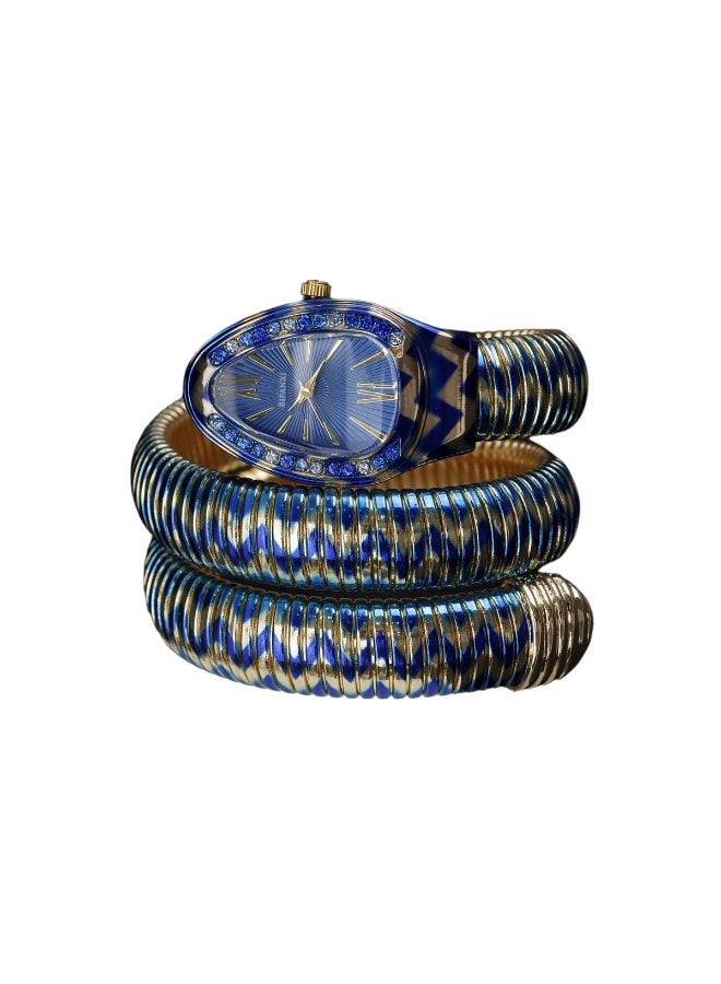 BIFANXI Snake Scale Patterned Steel Band Women's Personalized Quartz Bracelet Watch - Image 2