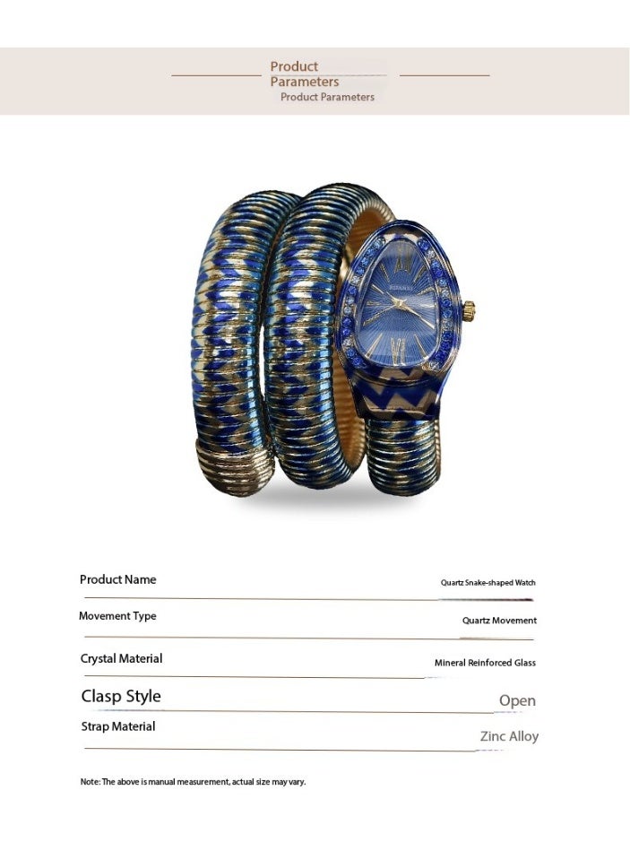 BIFANXI Snake Scale Patterned Steel Band Women's Personalized Quartz Bracelet Watch - Image 3