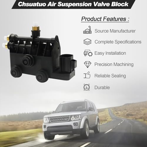 chsuatuo Front Air Suspension EAS Valve Block RVH000095 Transfer Valve - Compatible with Land Rover LR3, LR4, Range Rover Sport Air Supply Distribution - Image 2