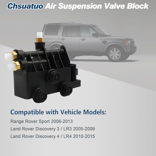 chsuatuo Front Air Suspension EAS Valve Block RVH000095 Transfer Valve - Compatible with Land Rover LR3, LR4, Range Rover Sport Air Supply Distribution - Image 3