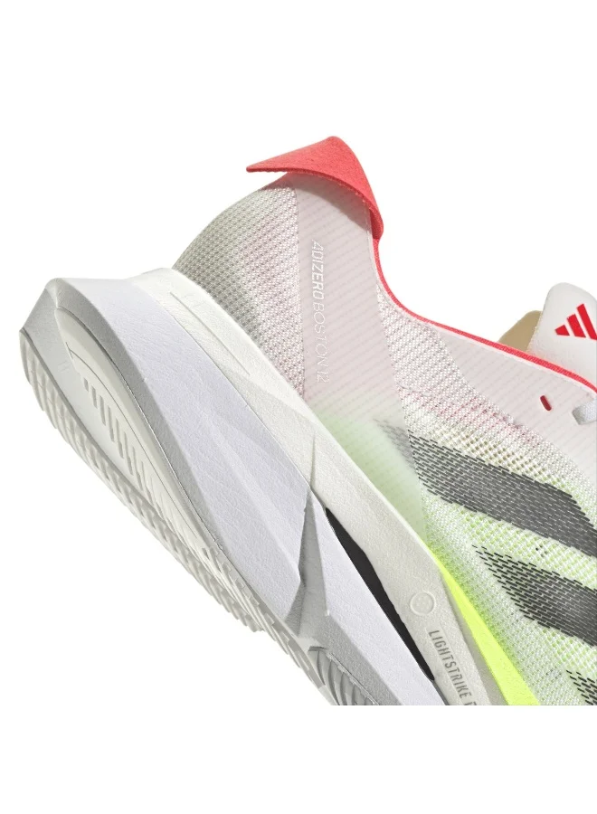 adidas Originals Adizero Boston 12 W White Running Shoes For Women 3.5