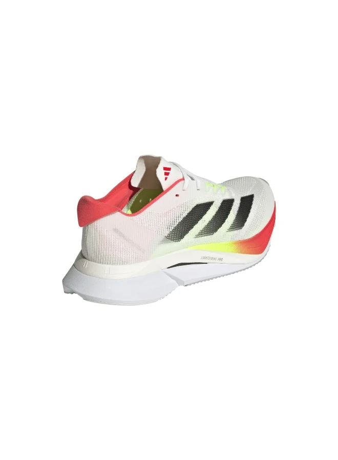 adidas Originals Adizero Boston 12 W White Running Shoes For Women 3.5