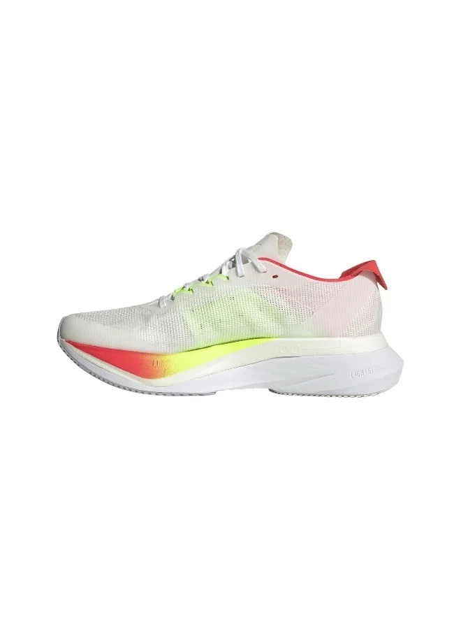 adidas Originals Adizero Boston 12 W White Running Shoes For Women 3.5