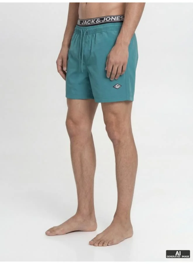JACK & JONES Logo Drawstring Swim Shorts