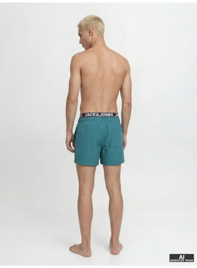 JACK & JONES Logo Drawstring Swim Shorts