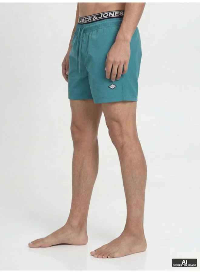 JACK & JONES  Logo Drawstring Swim Shorts for Men | Best Price UAE