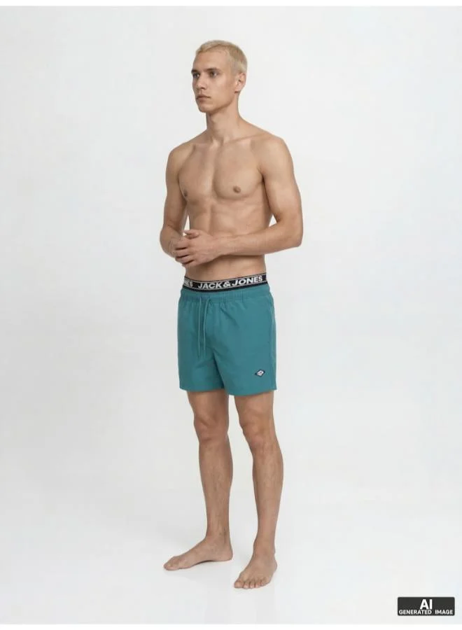 JACK & JONES  Logo Drawstring Swim Shorts for Men | Best Price UAE