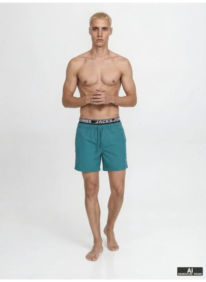 JACK & JONES  Logo Drawstring Swim Shorts for Men | Best Price UAE