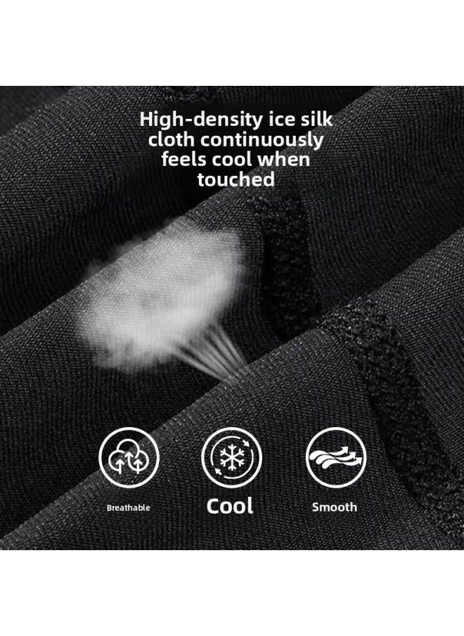 Generic - Sports Shorts Quick-Drying Badminton Basketball Pants Autumn And Winter Loose Men's Large Size 5-Point Pants Fake Two-Piece Custom Printed Logo-Color:Blue- - Image 1