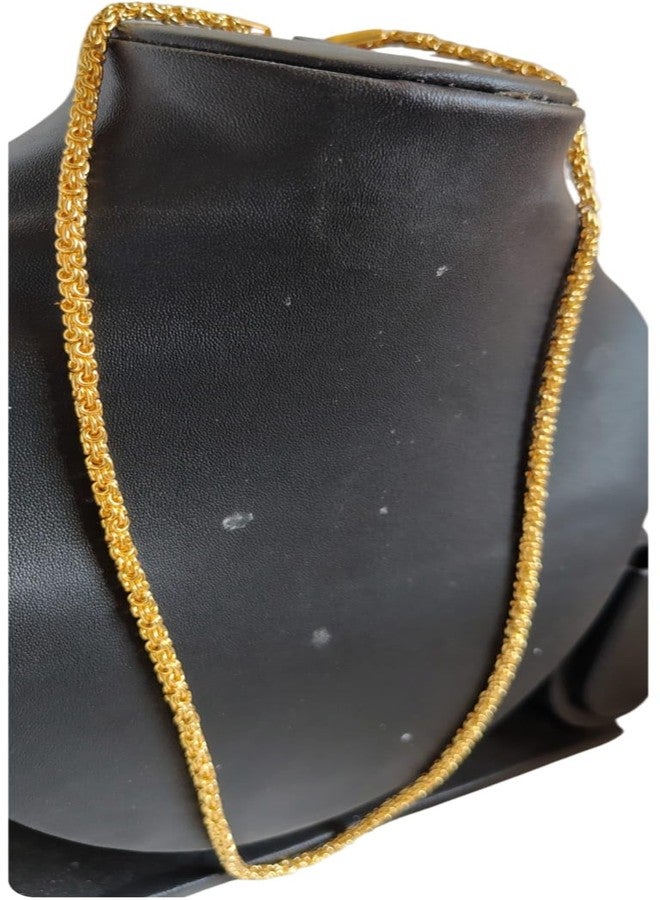 Bhumi Creation Gold-Plated Alloy Chain for Men & Women – Stylish Lightweight Necklace Chain, Durable Everyday Fashion Jewelry - Image 2