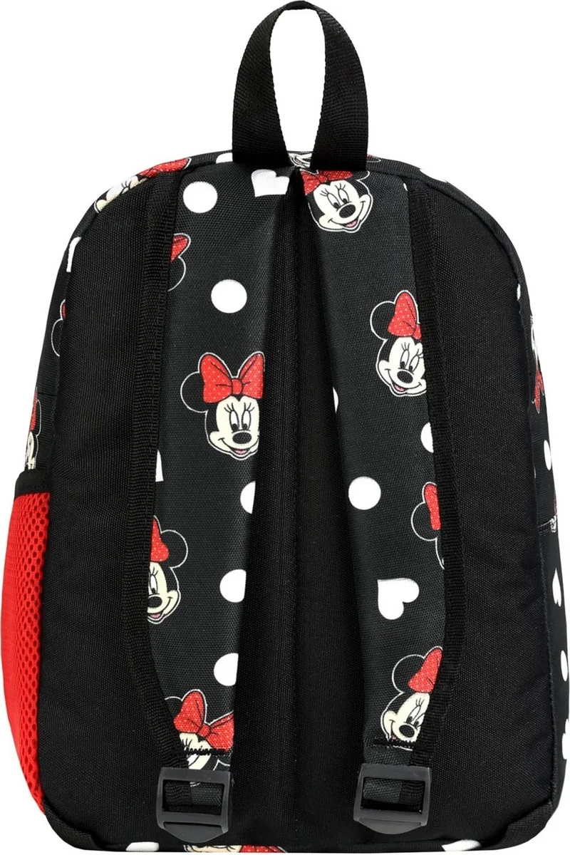 Esbuik New Season Mini Mouse Patterned Water Bottle Pocket Girl Kindergarten Nursery Backpack