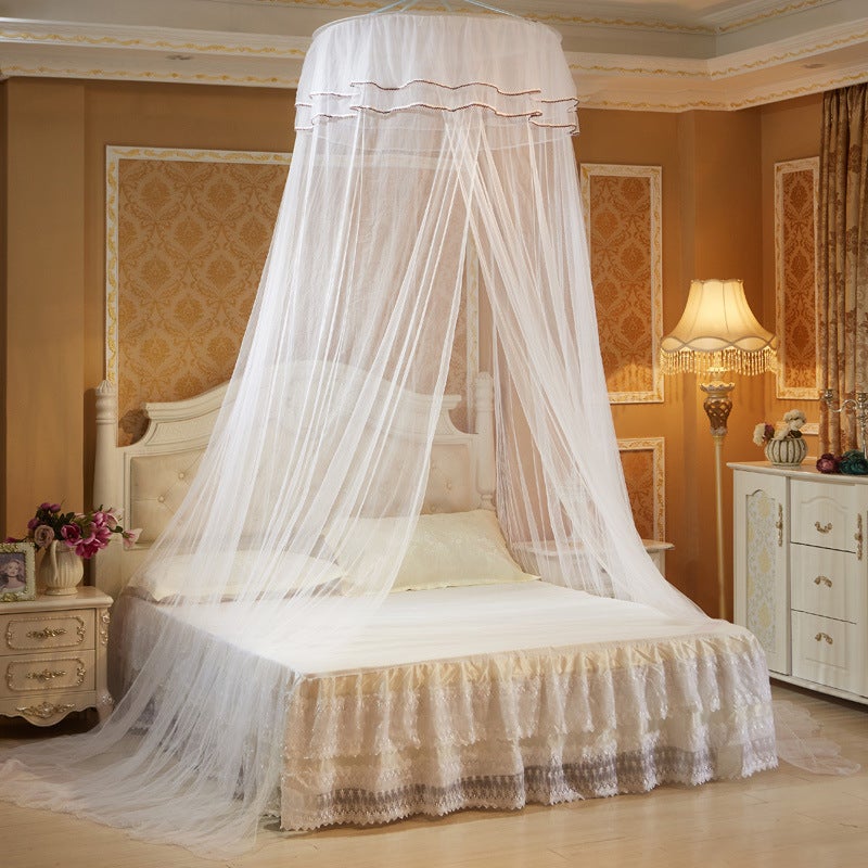 Ai Jingmei Home Textile Ceiling Dome Small Fresh Mosquito Net Student Mosquito Net Princess Round Mosquito Net Live - Image 4
