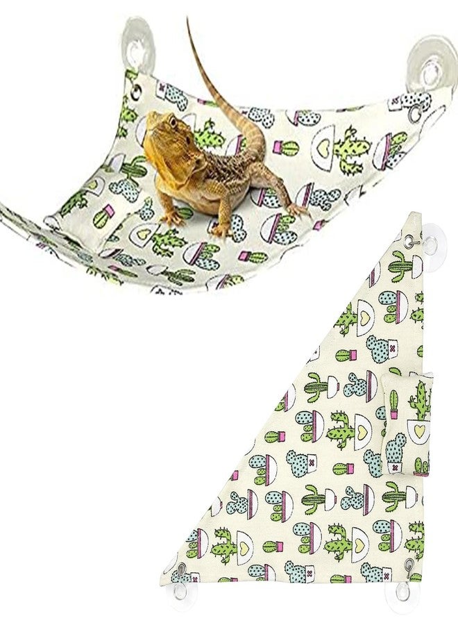 Yulaexie 2 PCS Lizard Hammock Reptile Bed Bearded Dragon Tank Accessories for Lizards, Gecko, Lguana Bearded… - Image 1