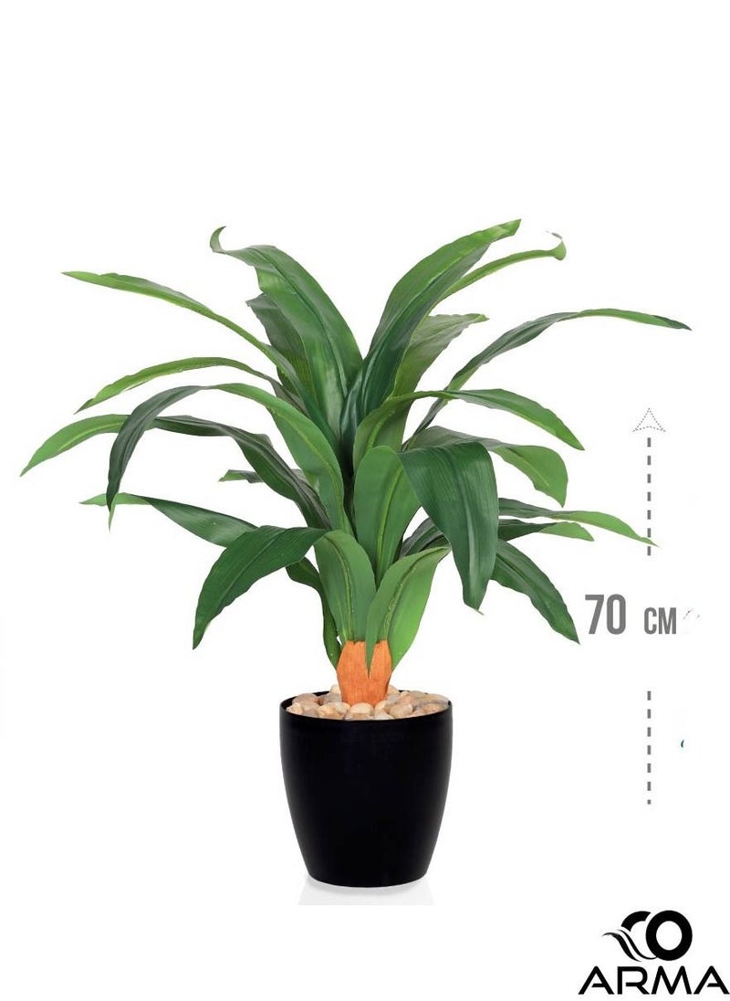 co arma An artificial tree simulating a soft corn tree with its natural texture, 70 cm high, in a fiber pot  - Image 1
