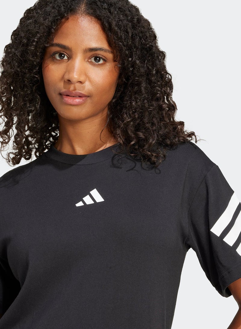 Adidas Future Icon 3 Stripe T-Shirt - Image 3
