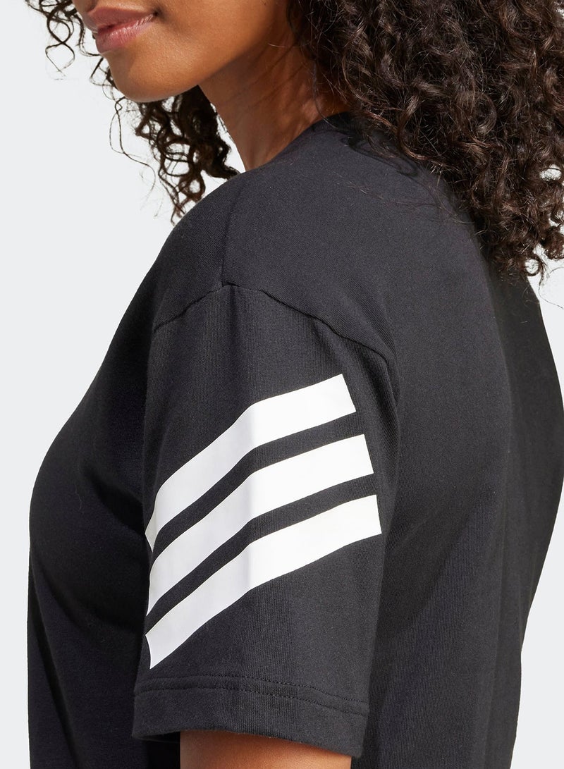Adidas Future Icon 3 Stripe T-Shirt - Image 4