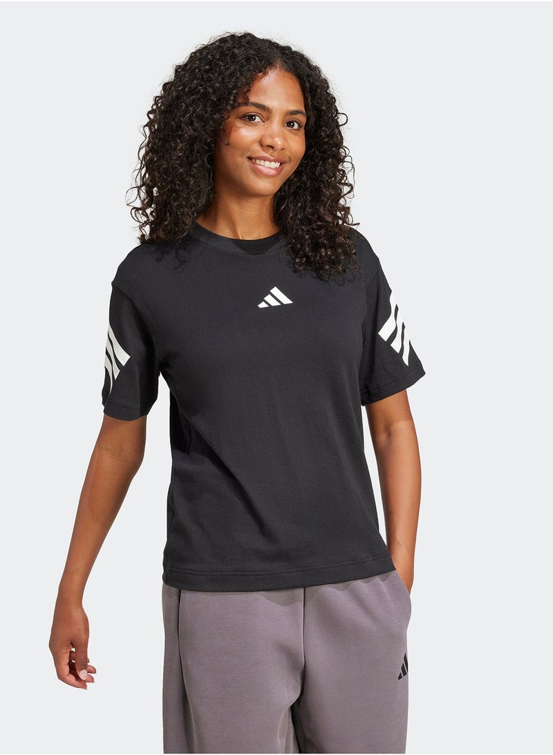 Adidas Future Icon 3 Stripe T-Shirt - Image 5