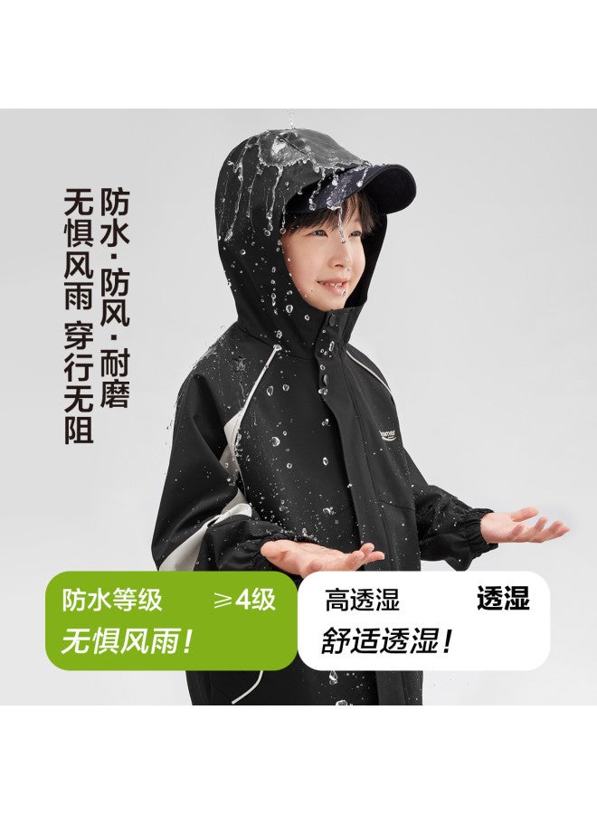 Zuoxi Boys' Windproof Softshell Jacket For Outdoor Hiking, 2025 New Spring/autumn Hooded Kids Coat For Big Boys - Image 3