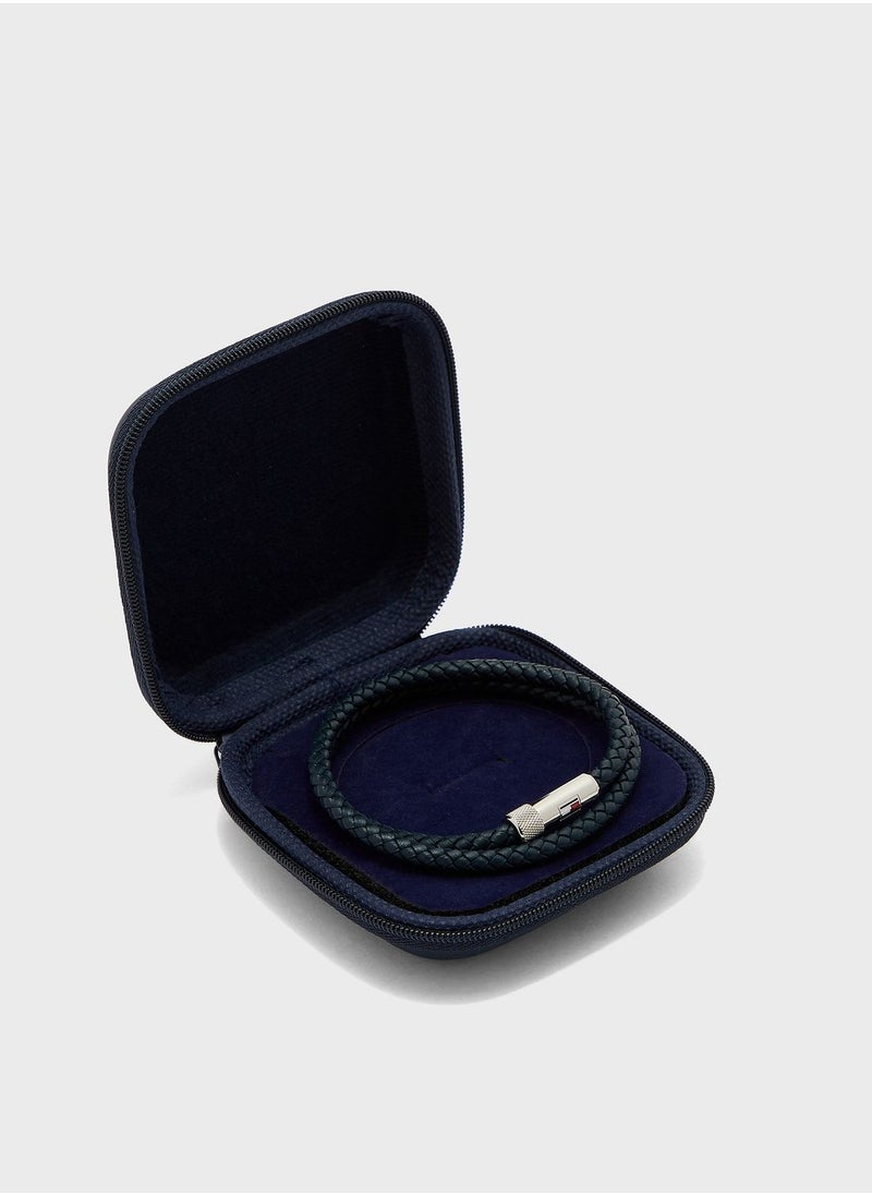 TOMMY HILFIGER - Leather Multilayered Bracelet - Image 1
