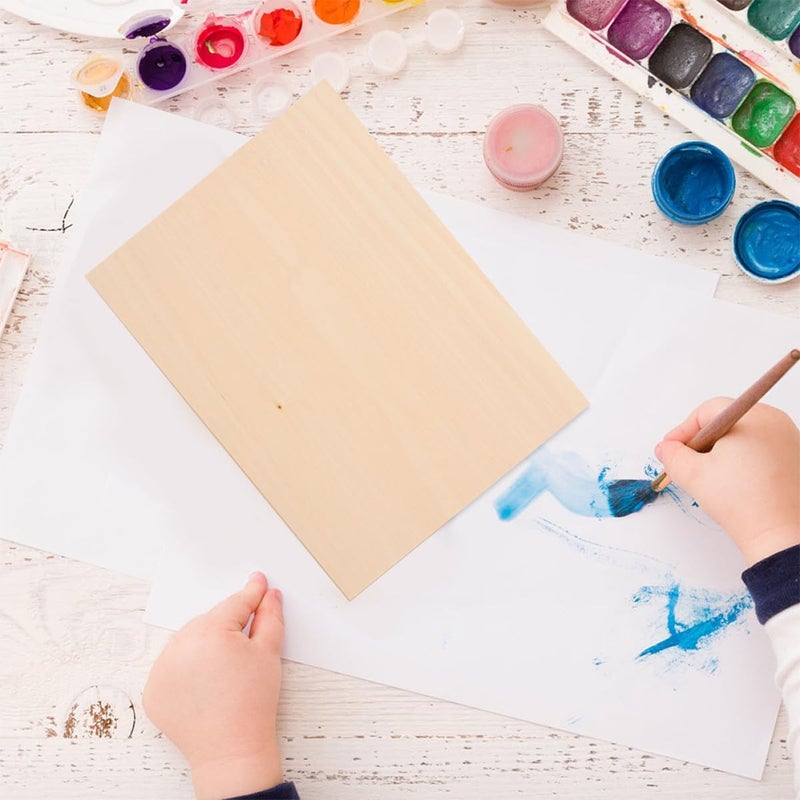 هيلفتي لوح خشب الزيزفون غير المكتمل من هيلفتي بحجم A4 (22×30 سم) لأعمال النجارة اليدوية والنحت والمشاريع الفنية للطلاب - Image 3