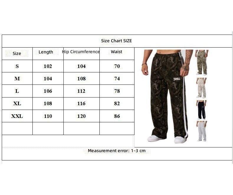 YOUNGLA Running & Casual Breathable Patchwork Pants—Fitness & Sports Straight-Leg Loose-Fit Wide-Leg Basketball Pants - Image 2