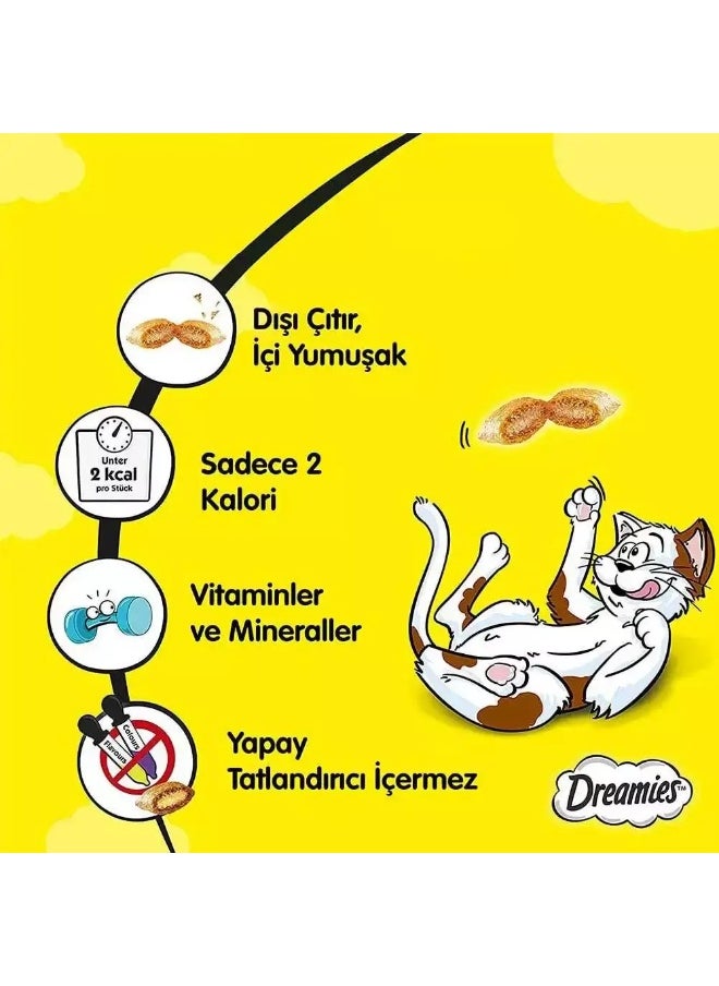 Dreamies Dreamies Cat Treats, Savoury Salmon Flavour- 60grm Pouch  - Image 5