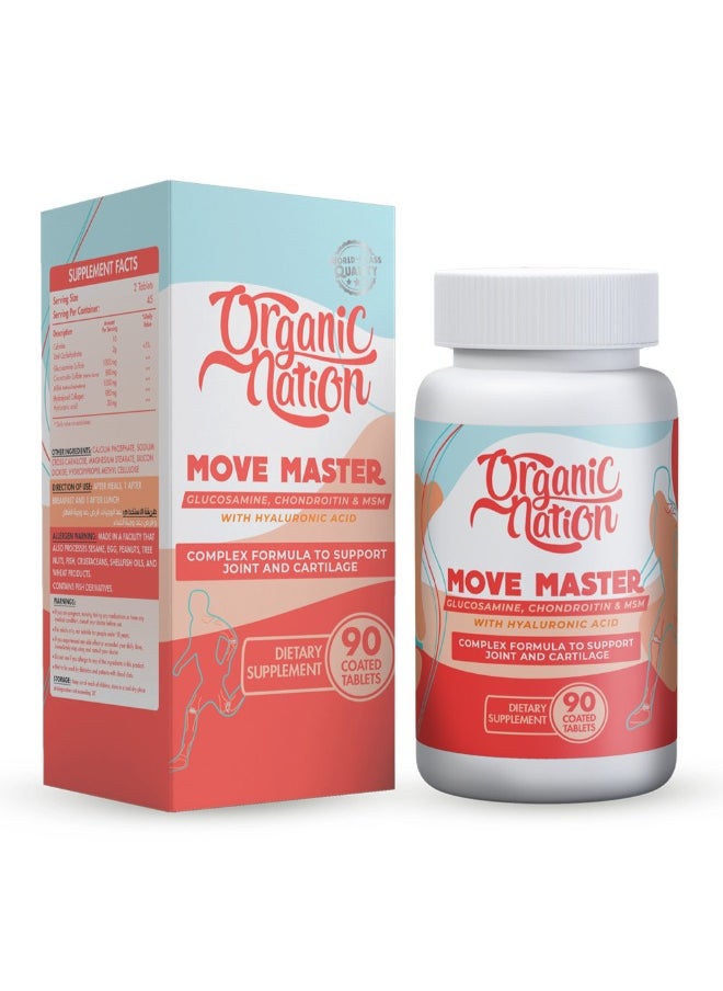 Organic Nation - 90 Coated Tablets Move Master 45 Serv - Image 1