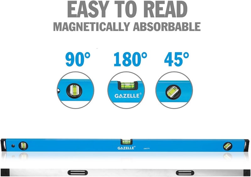 Gazelle Gazelle 40 In. Aluminium Magnetic Box Level - Image 3