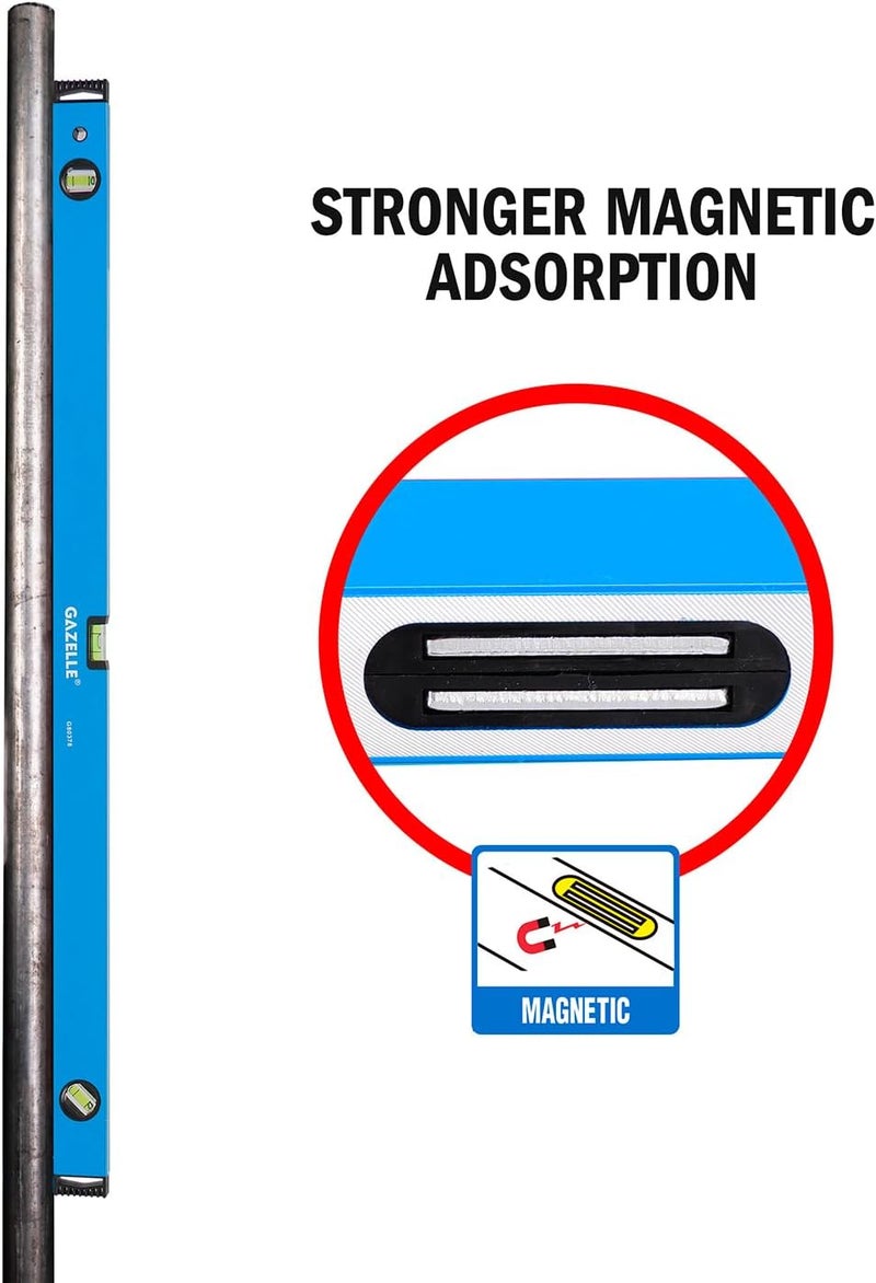 Gazelle Gazelle 40 In. Aluminium Magnetic Box Level - Image 5
