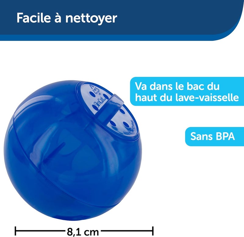 PetSafe SlimCat Interactive Feeder - Blue BPA-Free Plastic Toy for Cats - Image 3