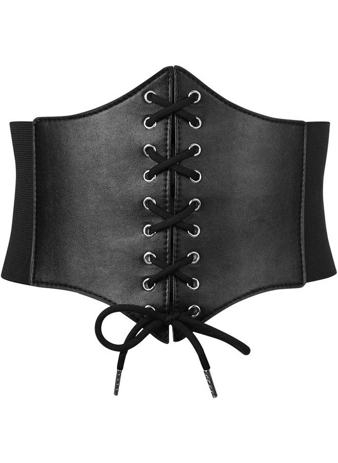 SUOSDEY Women Black Waist Cinch Belt Lace-up Elastic Waspie Corset Costume Belt - pzsku/Z1F2D0E8266041B22060CZ/45/_/1736571015/4a9042b1-ed9f-4967-8191-87c6ca99ceed