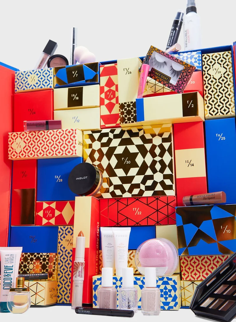 Eid Countdown Beauty Box THE COUNTDOWN TO EID BOX 30 beauty must-haves worth 1980aed/sar
