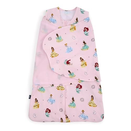 HALO Disney Baby 100 Cotton Sleepsack Swaddle 3Way Adjustable Wearable Blanket TOG 15 Disney Princess Newborn 03 Months - Image 1