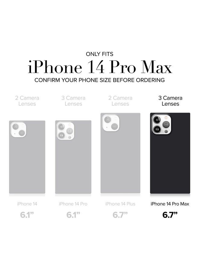 FLAUNT Square Protective Case - Compatible with iPhone 14 Pro Max - Wireless Charging - Stylish Drop Tested Shockproof Phone Case - The Official Square Phone Case (Blonde Tortoise Shell) - Image 5