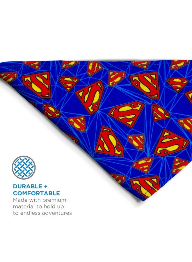 DC Comics for Pets Dog Bandana | Wonder Woman Logo Repeated Pattern |Super Adorable Superhero Scarf for Pets | Wonder Woman Dog Bandana Dog Apparel & Accessories - Image 2