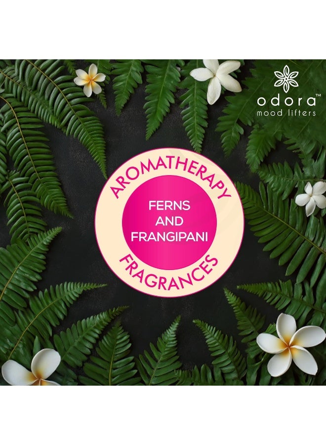 Liquidless Reed Diffuser - Fern and Frangipani, Infused with Essential Oils, Long Lasting Fragrance Lasts Upto 30 Days, No Burn & No Oil, Biodegradable, Room Freshener for Home, 6 Wooden Reeds - view 3