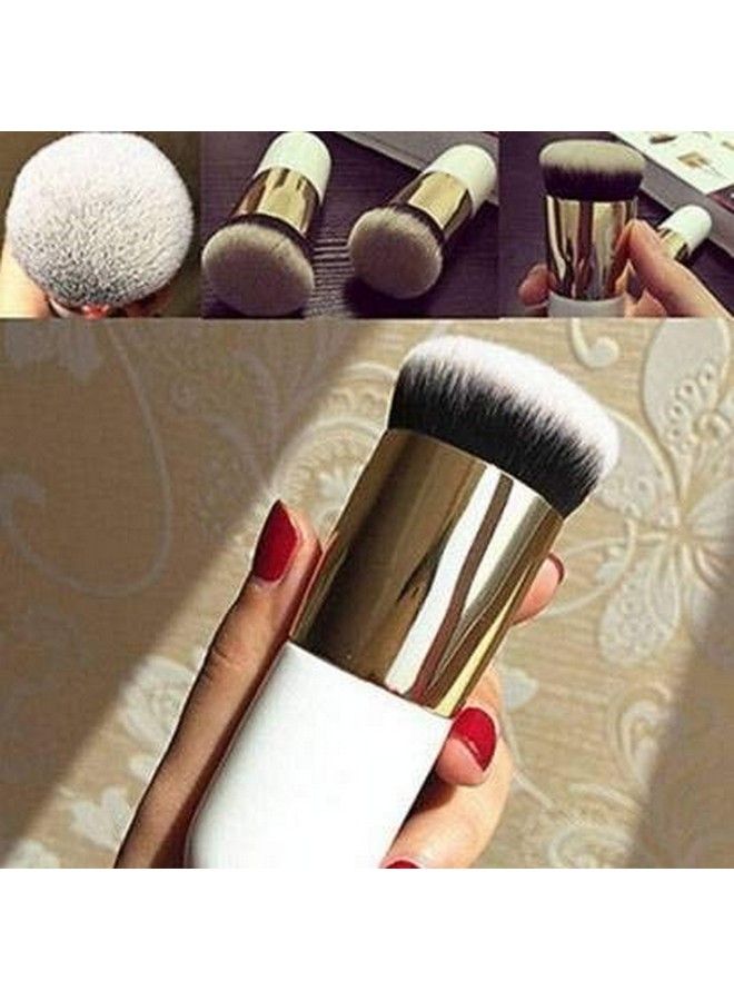 SUNISA Mini White Foundation Makeup Brush And 4 Makeup Sponge Beauty Blenders For Womens And Girls (Pack Of 5) - Image 4