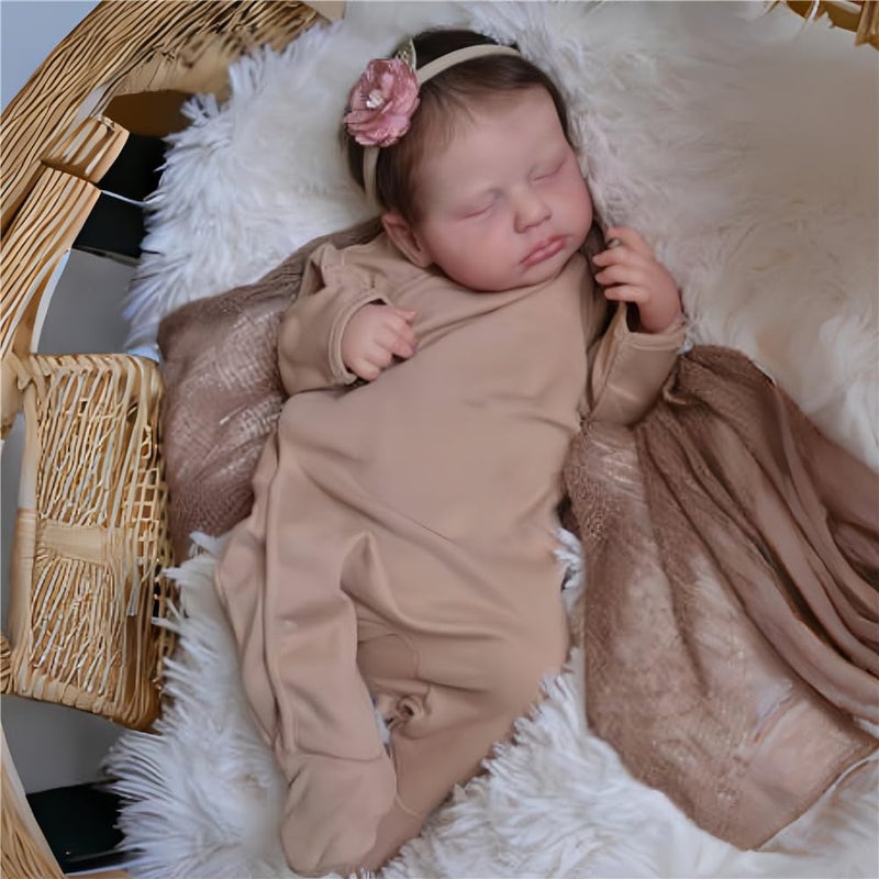 OYESY Reborn Baby Dolls Girl Realistic Newborn Baby Full Body Soft Vinyl Real Life Dolls Lifelike Toddler 20 Inch Baby Dolls Birthday Festival Gift Set for Kids Age 3 - Image 4