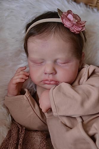 OYESY Reborn Baby Dolls Girl Realistic Newborn Baby Full Body Soft Vinyl Real Life Dolls Lifelike Toddler 20 Inch Baby Dolls Birthday Festival Gift Set for Kids Age 3 - Image 5
