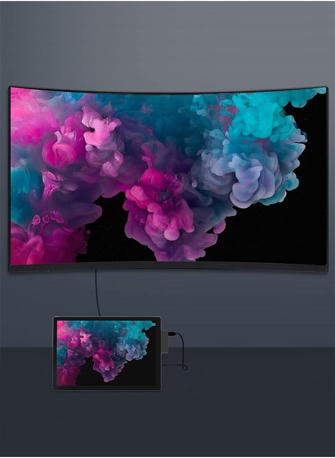 جويز - موزع/محطة إرساء USB 3.0 لجهاز Surface Pro 4 5 6، محول موزع USB 3.0x3 من Takya، قارئ بطاقات ذاكرة SD وTF/Micro SD، منفذ Mini DP إلى HDMI بدقة 4K بتصميم خاص لجهاز Microsoft Surface Pro من الجيل الرابع/الخامس/السادس - Image 1
