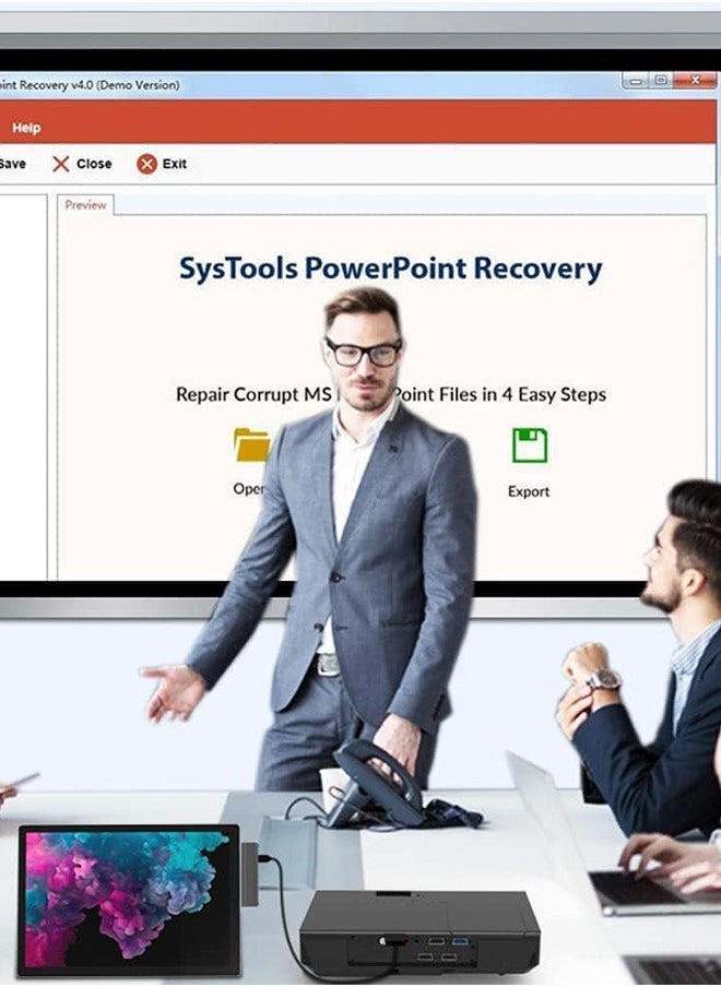 جويز - موزع/محطة إرساء USB 3.0 لجهاز Surface Pro 4 5 6، محول موزع USB 3.0x3 من Takya، قارئ بطاقات ذاكرة SD وTF/Micro SD، منفذ Mini DP إلى HDMI بدقة 4K بتصميم خاص لجهاز Microsoft Surface Pro من الجيل الرابع/الخامس/السادس - Image 1
