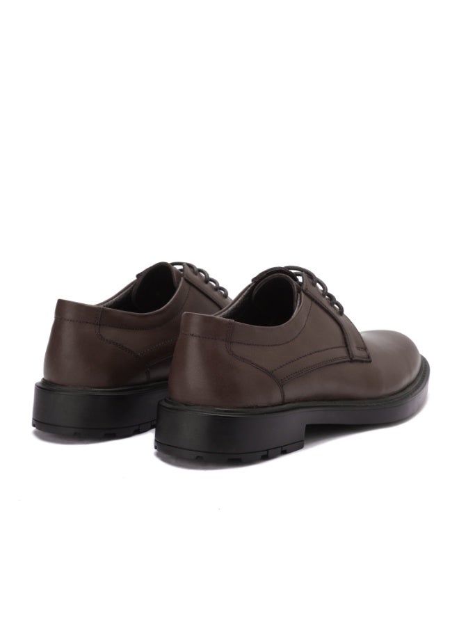 جزمه رجالي جلد طبيعي برباط مع نعل رابر مقاوم للانزلاق - متوفر بمختلف المقاسات و الالوان - Image 3