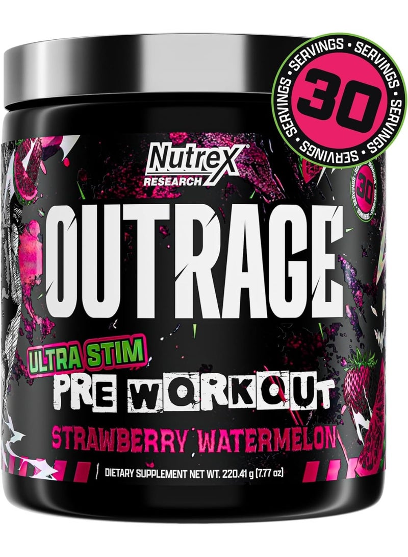 نورتكس ريسيرش أوتراج، تركيبة فائقة التحفيز، بنكهة الفراولة والبطيخ، 30 حصة، طاقة، تركيز، ودعم الأداء - Image 5