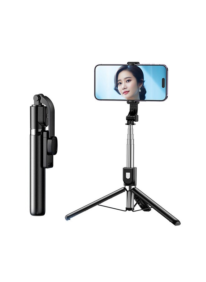 REMAX - Selfie Stick Tripod with Wireless Remote, 130cm Extendable Phone Stand, 360° Rotating Portable Selfie Stick for Live Streaming, Vlogging, Photography, Compatible with iPhone & Android - Image 1